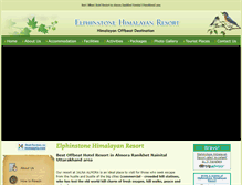 Tablet Screenshot of elphinstonehimalayanresort.com